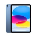 Apple iPad (10th generation): with A14 Bionic chip, 27.69 cm (10.9″) Liquid Retina display, 256GB, Wi-Fi 6 + 5G cellular, 12MP front/12MP back camera, Touch ID, all-day battery life – Blue