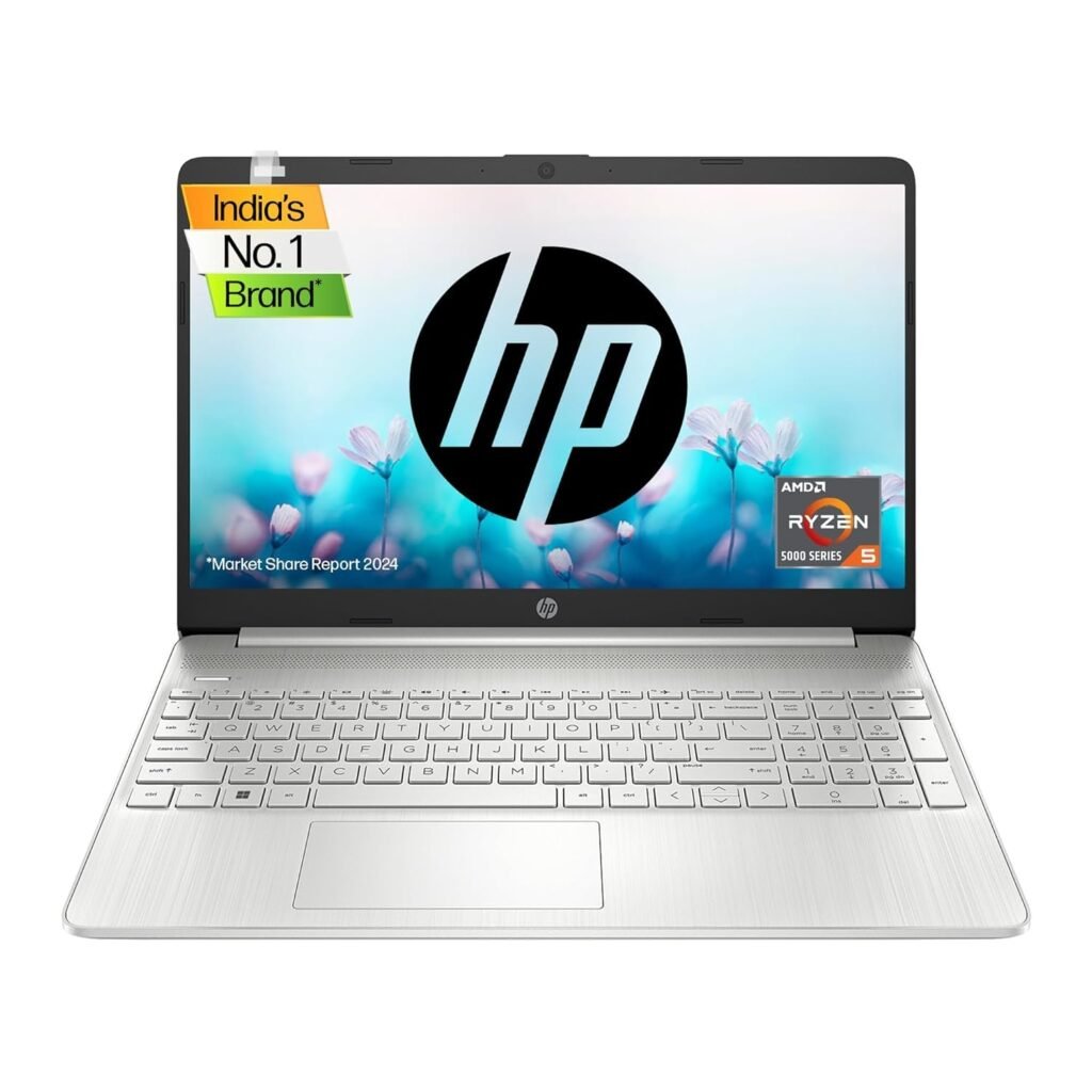 HP Laptop 15s, AMD Ryzen™ 5 5500U, 15.6-inch (39.6 cm), FHD, 8GB DDR4, 512GB SSD, AMD Radeon Graphics, Thin & Light, Dual Speakers (Win 11, MSO 2021, Silver, 1.69 kg), eq2304AU