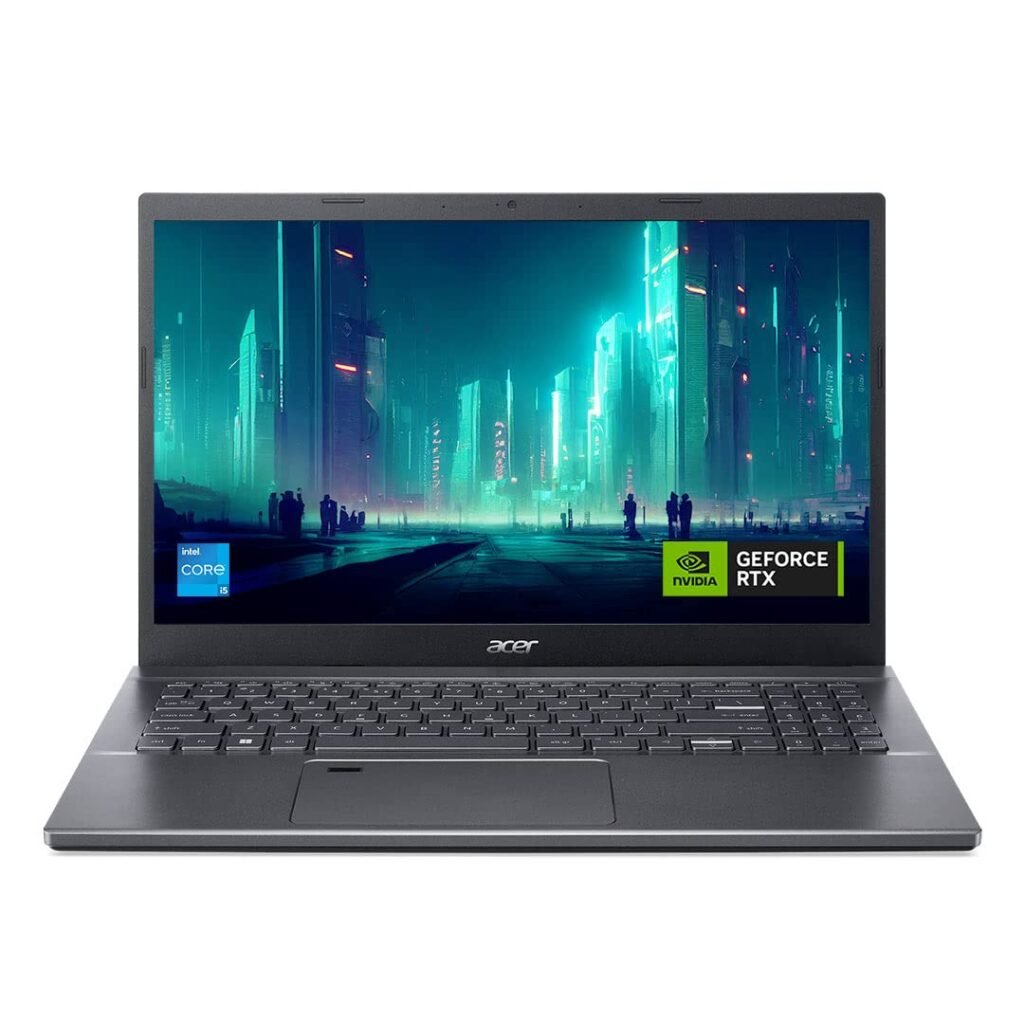 Acer Aspire 5 Gaming Laptop 13th Gen Intel Core i5(16GB RAM/512GB SSD/NVIDIA RTX 2050 4GB Graphics/144Hz/Win11Home)A515-58GM 15.6″ FHD Display, Steel Gray, Backlit Keyboard, Fingerprint Reader, 1.78KG