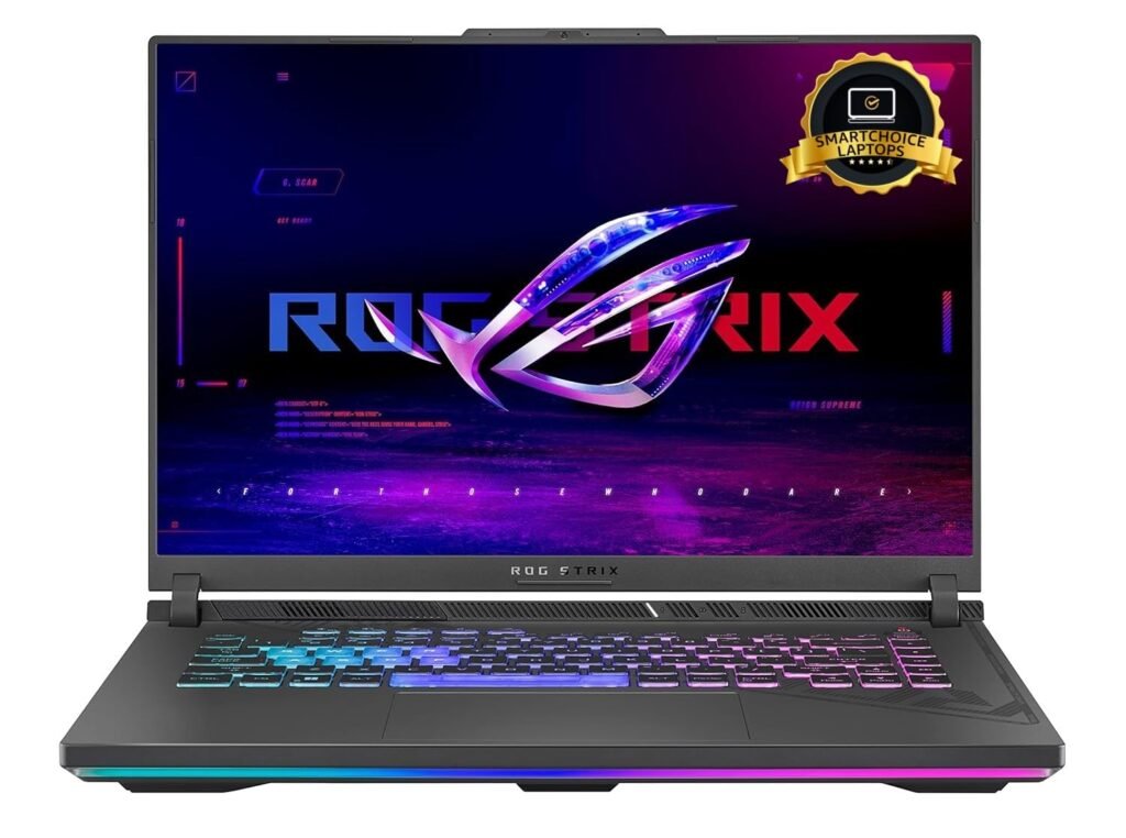 ASUS [Smartchoice] ROG Strix G16, 16″(40.64cm) FHD+ 165Hz, 13th Gen Intel Core i7-13650HX, Gaming Laptop(16GB DDR5/1TB SSD/NVIDIA GeForce RTX 4060 /Win 11/MSO 21/Eclipse Gray/2.50 Kg), G614JV-N3474WS