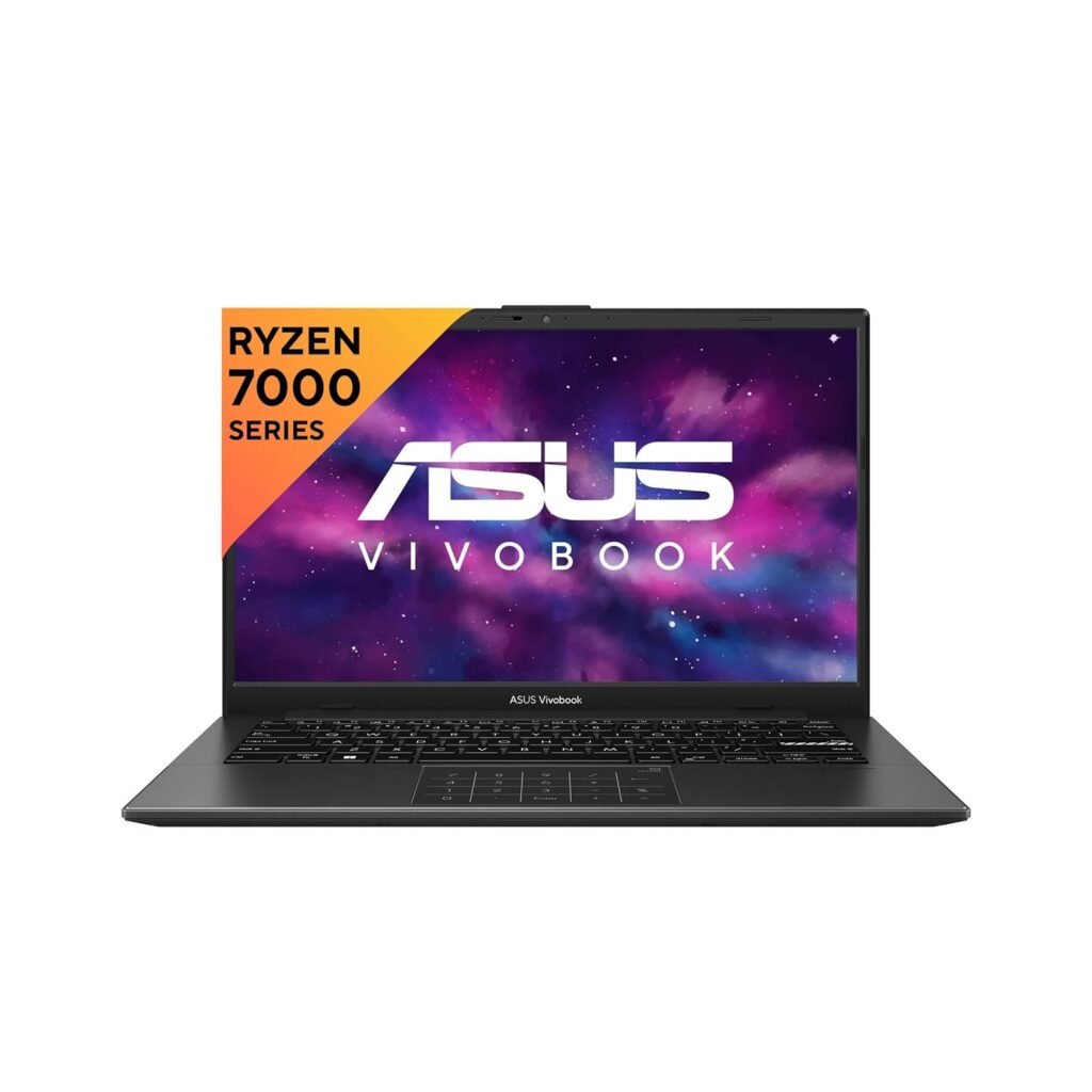 ASUS Vivobook Go 14 (2023), AMD Ryzen 5 7520U, 14-inch (35.56 cm) FHD, Thin & Light Laptop (16GB/512GB SSD/Windows 11/Office 2021/Alexa Built-in/Mixed Black/1.38 kg), E1404FA-NK547WS