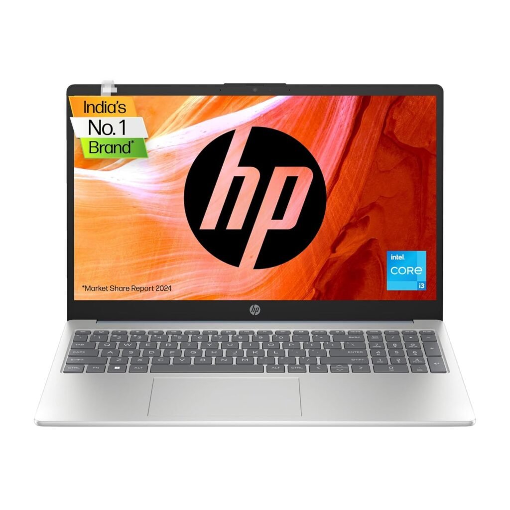 HP Laptop 15, 13th Gen Intel Core i3-1315U, 15.6-inch (39.6 cm), FHD, 8GB DDR4, 512GB SSD, Intel UHD graphics, 1080p FHD camera w/privacy shutter, Dual speakers (Win 11, Blue, 1.6 kg), fd0018TU