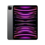 Apple iPad Pro 11″ (4th generation): with M2 chip, Liquid Retina display, 128GB, Wi-Fi 6E, 12MP front/12MP and 10MP back cameras, Face ID, all-day battery life – Space Grey
