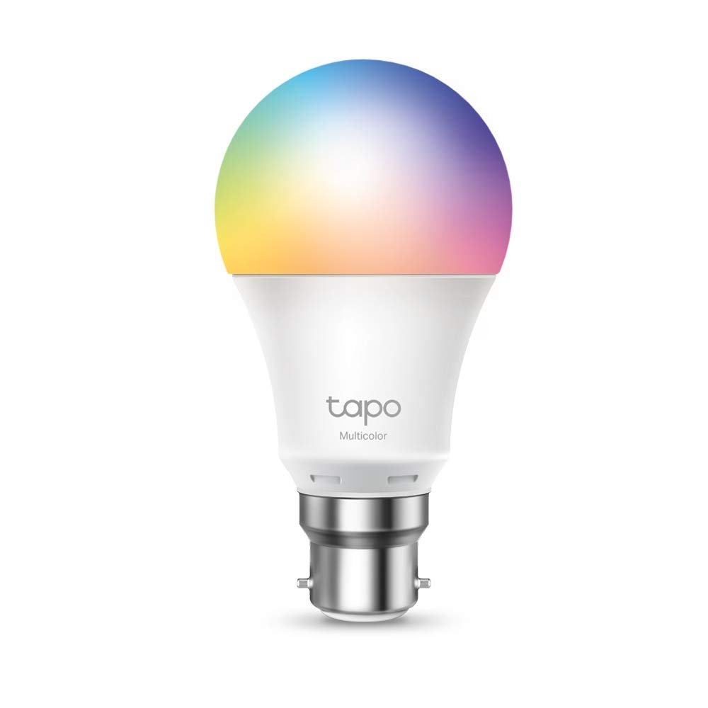 Tapo TP-LINK L530B Smart Bulb, Smart Wi-Fi LED Light, B22, 8.7W, Compatible with Alexa(Echo and Echo Dot) and Google Home, Colour-Changeable, No Hub Required [Energy Class A+], Multi, Standard