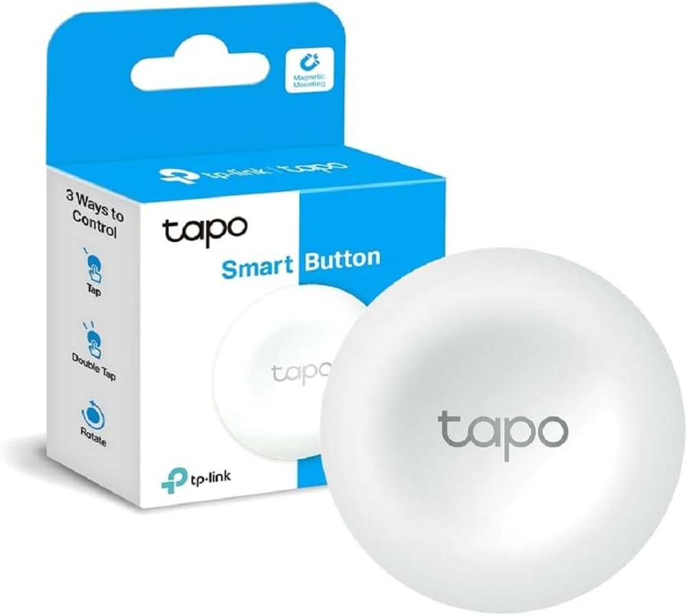 TP-Link Tapo S200B Smart Button, Works with Tapo Devices | Smart Home Control | Flexible Placement | Battery Powered | Tapo Hub Required