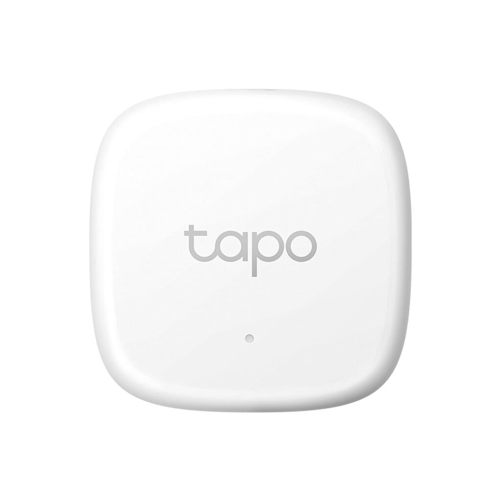 TP-Link Tapo Smart Temperature & Humidity Sensor, Free Data Storage, Real-time Notifications, Battery Included, Work with Alexa and Google Home, Tapo Hub Required Sold Separately, White (Tapo T310)