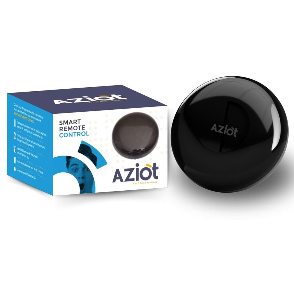 AZIOT IR Blaster | Universal Smart Remote for Air Conditioners, TVs, Set-Top Boxes, and All IR Devices | Compatible with Alexa & Google Home | All-in-One Infrared Remote for Smart Home