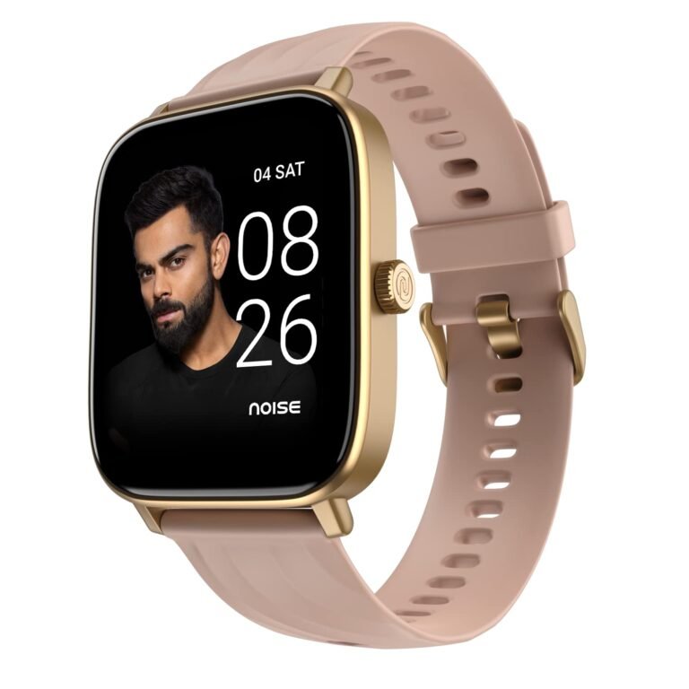 Noise Newly Launched Quad Call 1.81″ Display, Bluetooth Calling Smart Watch, AI Voice Assistance, 160+Hrs Battery Life, Metallic Build, in-Built Games, 100 Sports Modes, 100+ Watch Faces (Rose Pink)