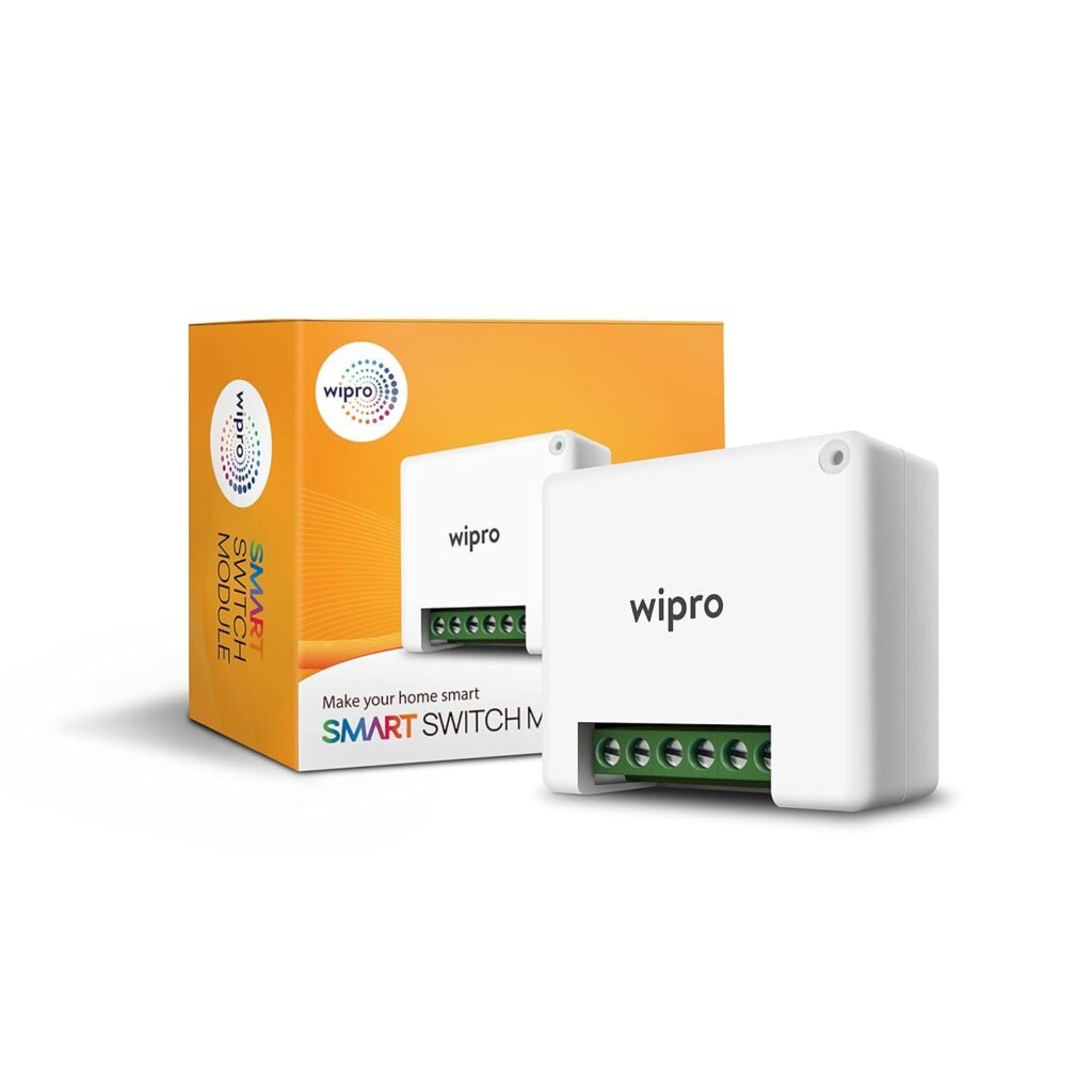 Wipro Smart Switch Module, 2 Switch Control Compatible with Alexa & Google Home (Pack of 1,White)