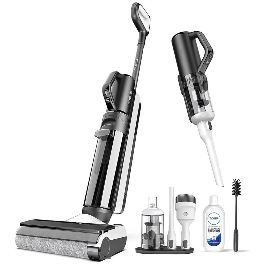 Tineco S5 Combo Cordless Vacuum Cleaner, Wet & Dry Automatic Floor Washer & Handheld Cordless Vacuum for all Corners of Home, with LCD Display, Smart App & Voice Control (Tineco S5 Combo)